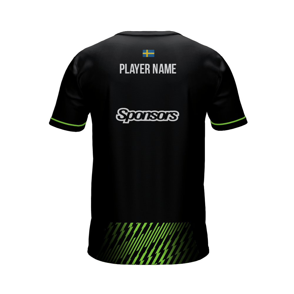 Padel t-shirt Enforcer green back